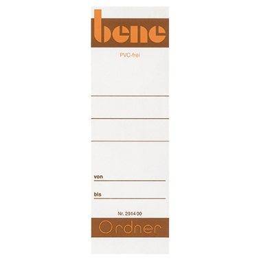 Bene Rückenschild breit/kurz 49 x 153 mm (B x H) weiß 10 St./Pack.