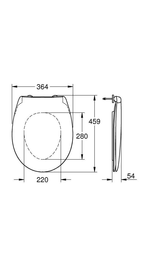 GROHE WC-Sitz BAU KERAMIK m Deckel awe