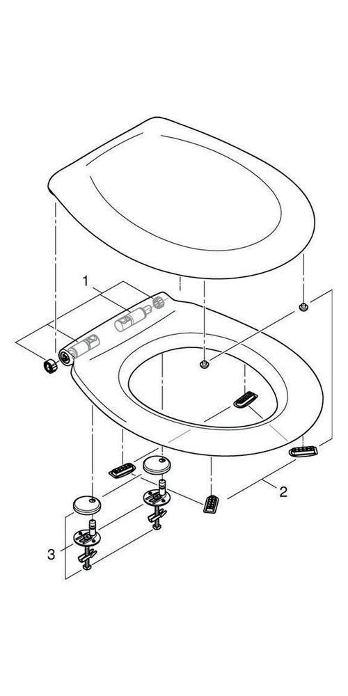 GROHE WC-Sitz BAU KERAMIK m Deckel awe