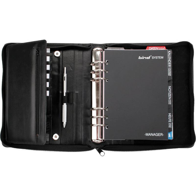 bind Terminplaner Modell T300-1, A5, ohne Kalender, schwarz