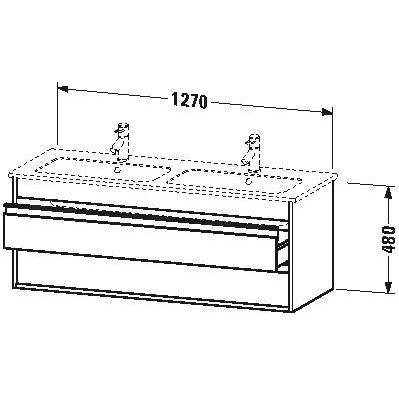 Duravit WT-Unterbau KETHO 480x1270x475mm ter