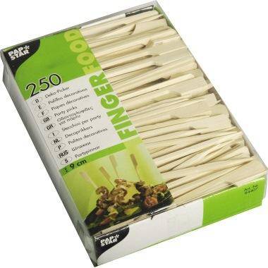 PAPSTAR Spieße Golf 9cm Bambus braun 250 St./Pack.