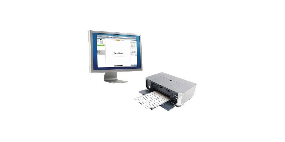 DURABLE Einsteckschild BADGEMAKER® 52 x 100 mm (B x H) 150g/m² Karton