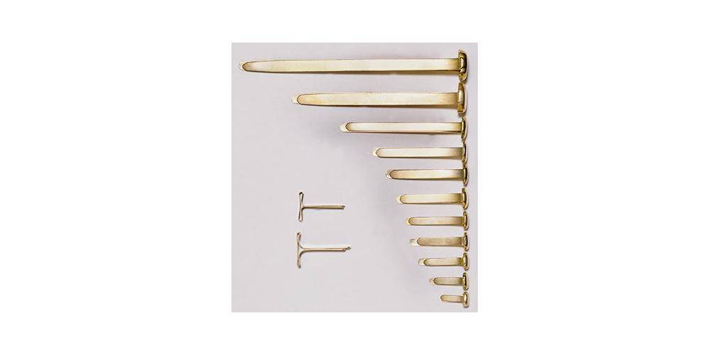 ALCO Musterbeutelklammer Rundkopf 7 x 23 mm (D. x L) Stahl