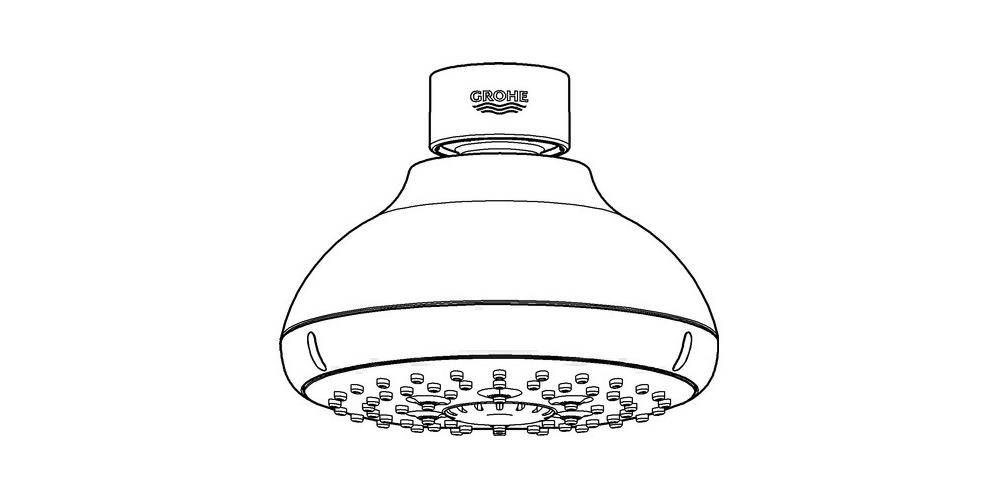 GROHE Kopfbrause TEMPESTA 100 chr