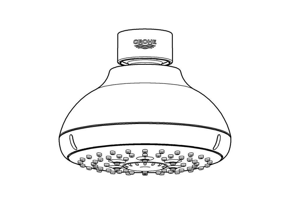 GROHE Kopfbrause TEMPESTA 100 chr