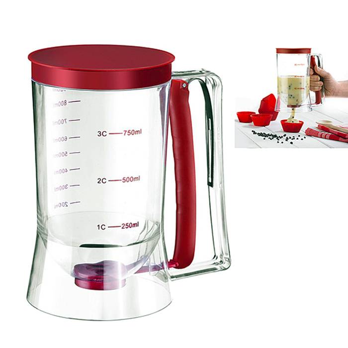 Westmark 30122260 Teigportionierer 900ml, rot/transparent
