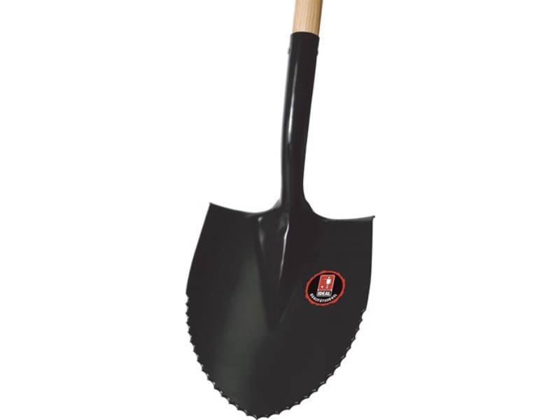 IDEAL 8830105 Spatenschaufel 300 x 220 mm mit Eschen-Langstiel 1900 g