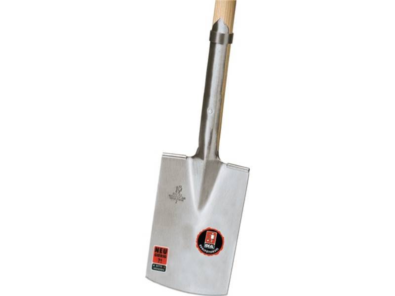 IDEAL 10020272 Rodespaten Blattmaß 285 x 185 mm Größe 2 mit Eschen-T-Stiel Stie
