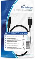 MediaRange MRCS153, 1 m, USB A, Micro-USB B, USB 3.2 Gen 1 (3.1 Gen 1), 5000 Mbit/s, Schwarz