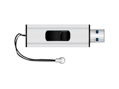MediaRange USB-Stick schwarz, silber 16 GB, 1 St.