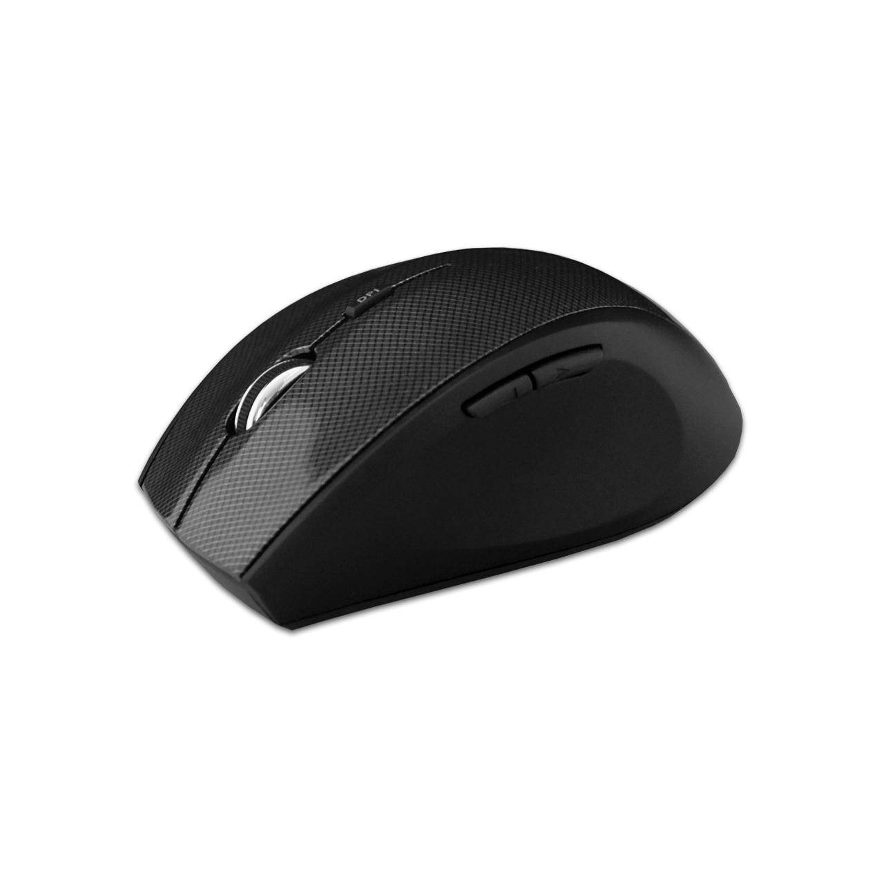 MEDIARANGE MROS207 - Maus - optisch - 5 Tasten - kabellos - 2.4 GHz - kabelloser Empfänger (USB)