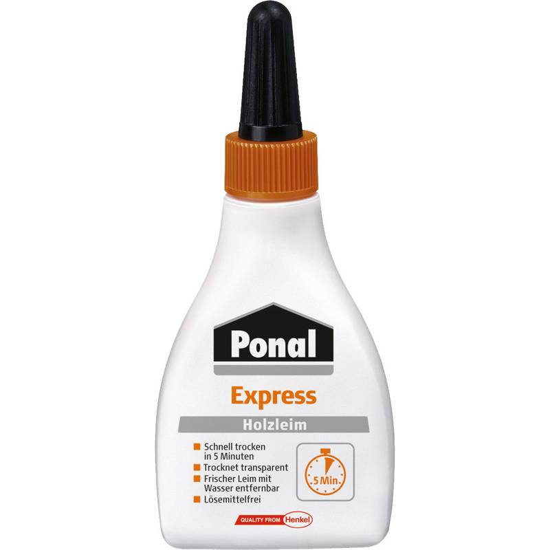 Ponal Express Holzleim, lösemittelfrei, 60 g Flasche