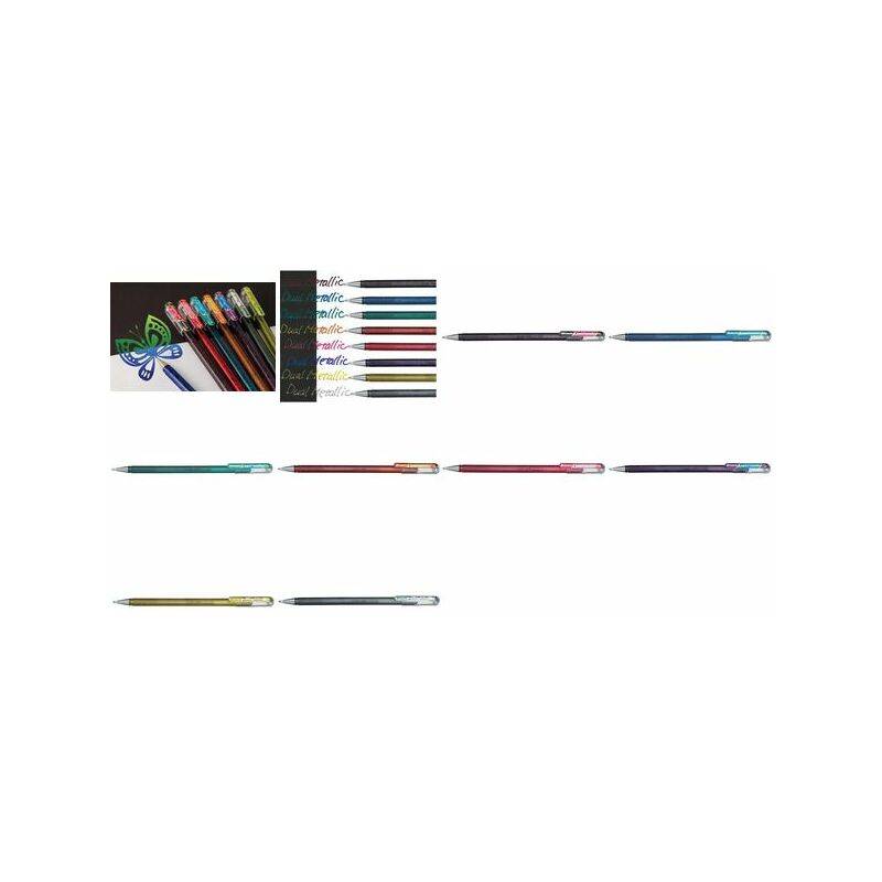 Pentel Hybrid Gel-Tintenroller "Dual Pen", gold