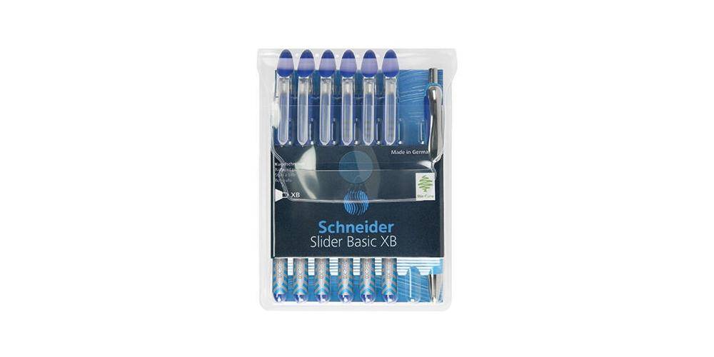Schneider Kugelschreiber Slider Basic 0,7mm blau nicht dokumentenecht