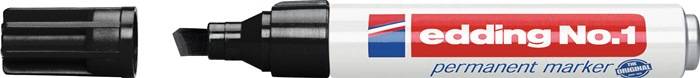 Permanentmarker No.1 schwarz Strich-B.1-5mm Keilspitze EDDING