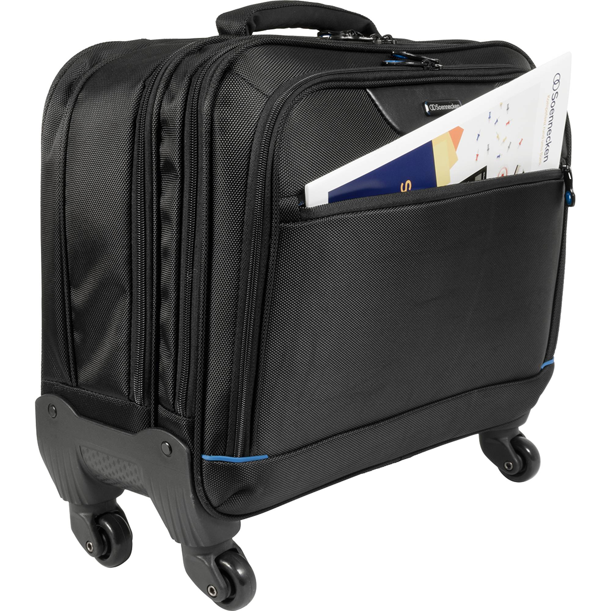 Soennecken Notebooktrolley München 5171 4Rollen Nylon schwarz