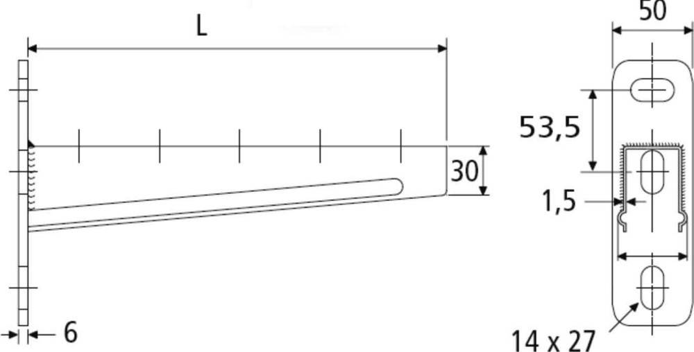 10 Stk. Erico CTRI31-3 310mm / ERISTRUT CTRI310HD
