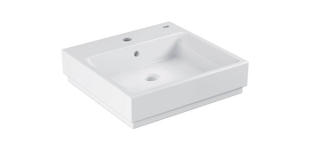 GROHE Aufsatzwaschtisch CUBE KERAMIK 1 HL m ÜL 500x490mm