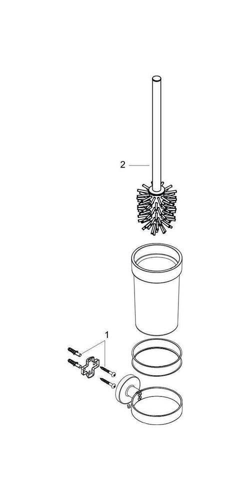 hansgrohe HG WC-Bürstenhalter LOGIS UNIVERSAL Wandversion chrom