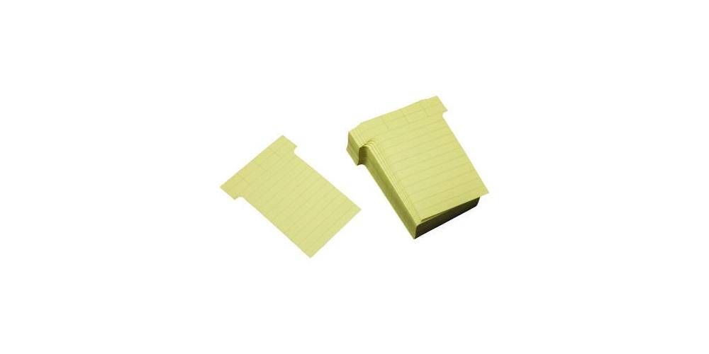 Ultradex T-Karte 60 x 85 mm (B x H) 170g/m² liniert Karton hellgelb