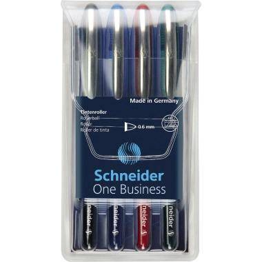 Schneider Tintenroller One Business 0,6mm farbig sortiert Rundspitze
