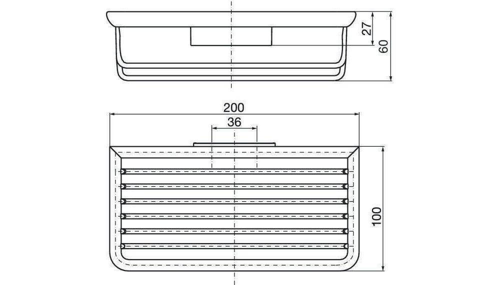 EMCO Schwammkorb SYSTEM 2 ti. verd. Wdbef. abnehmbar chrom