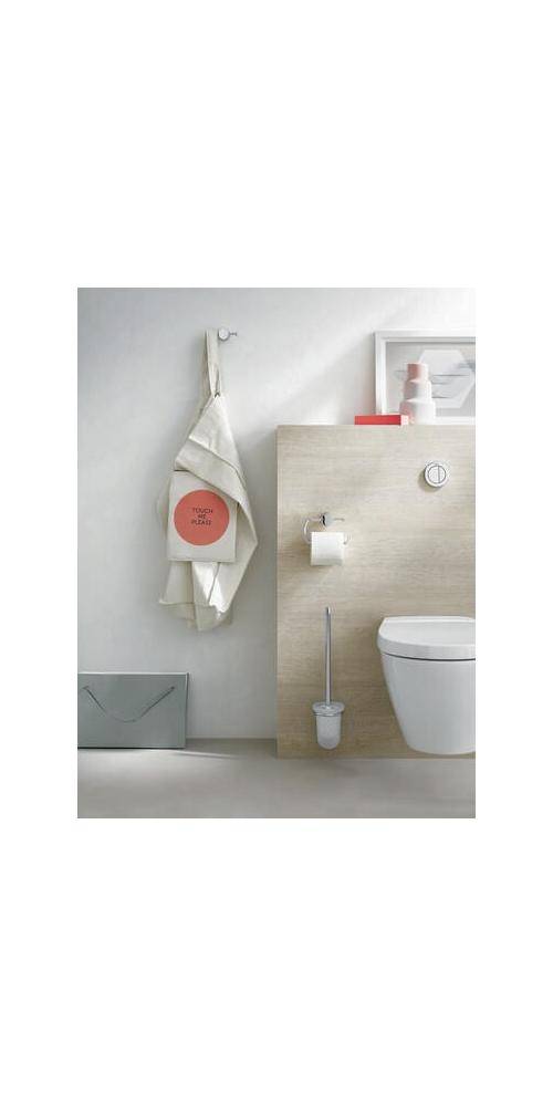 EMCO Toilettenbürstengarnitur RONDO 2 Beh Kr-Gl sat Bürstengriff