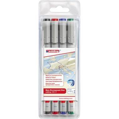 edding Folienstift 151 F 0,6mm farbig sortiert nicht dokumentenecht 4