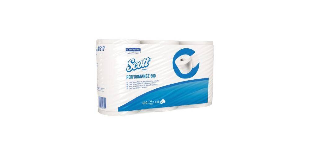 SCOTT Toilettenpapier ® ESSENTIALT 2-lagig Tissue 100 % recycelt weiß