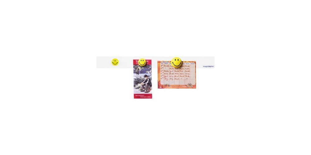 magnetoplan Magnet ® Smiley 40mm 0,06kg Ferrit gelb 4 St./Pack.