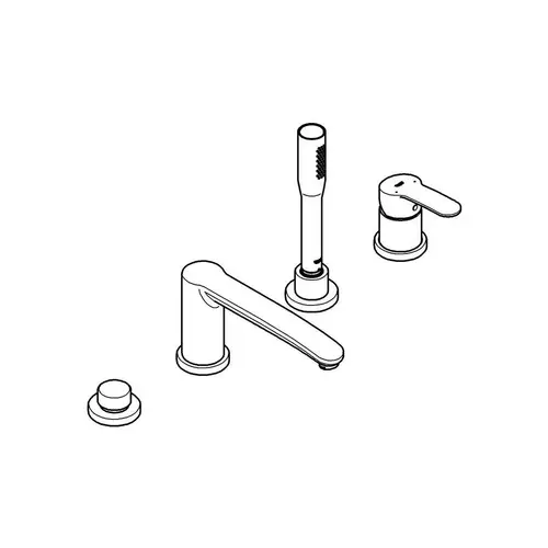 GROHE 4-Loch-Einhand-Wannenkombination EUROSTYLE COSMOPOLITAN chr GROHE 4-Loch-Einhand-Wannenkombination EUROSTYLE COSMOPOLITAN chr