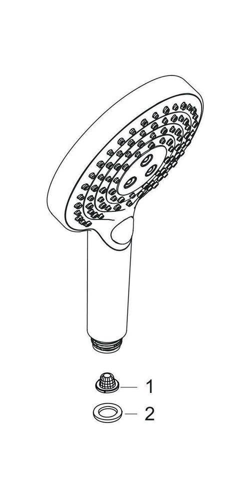 hansgrohe HG Handbrause Raindance Select S 120 3jet PowderRain chrom