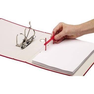 Bankers Box Abheftbügel ® 60mm Kunststoff 100 % recycelt rot 100