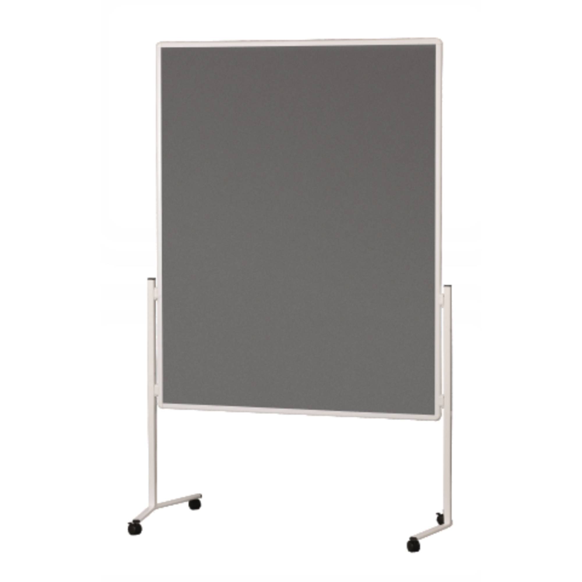 Soennecken Moderationswand 4868 120x150cm Filz grau inkl. Rollen