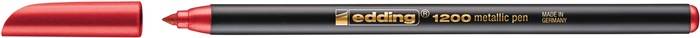 Fasermaler 1200 metallic rot metallic Strich-B.1-3mm Rundspitze EDDING