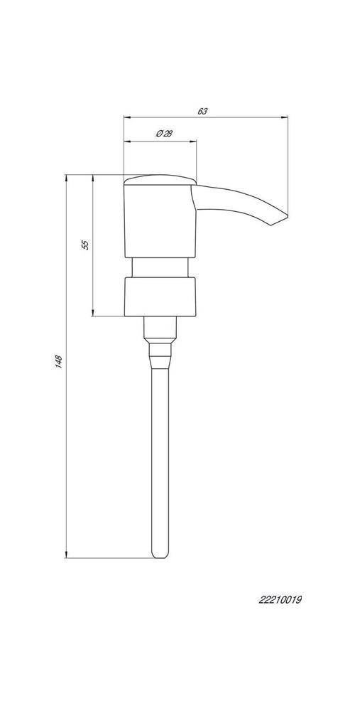 EMCO Dosierpumpe BAROLO Kunststoff, für Seifenspender chrom