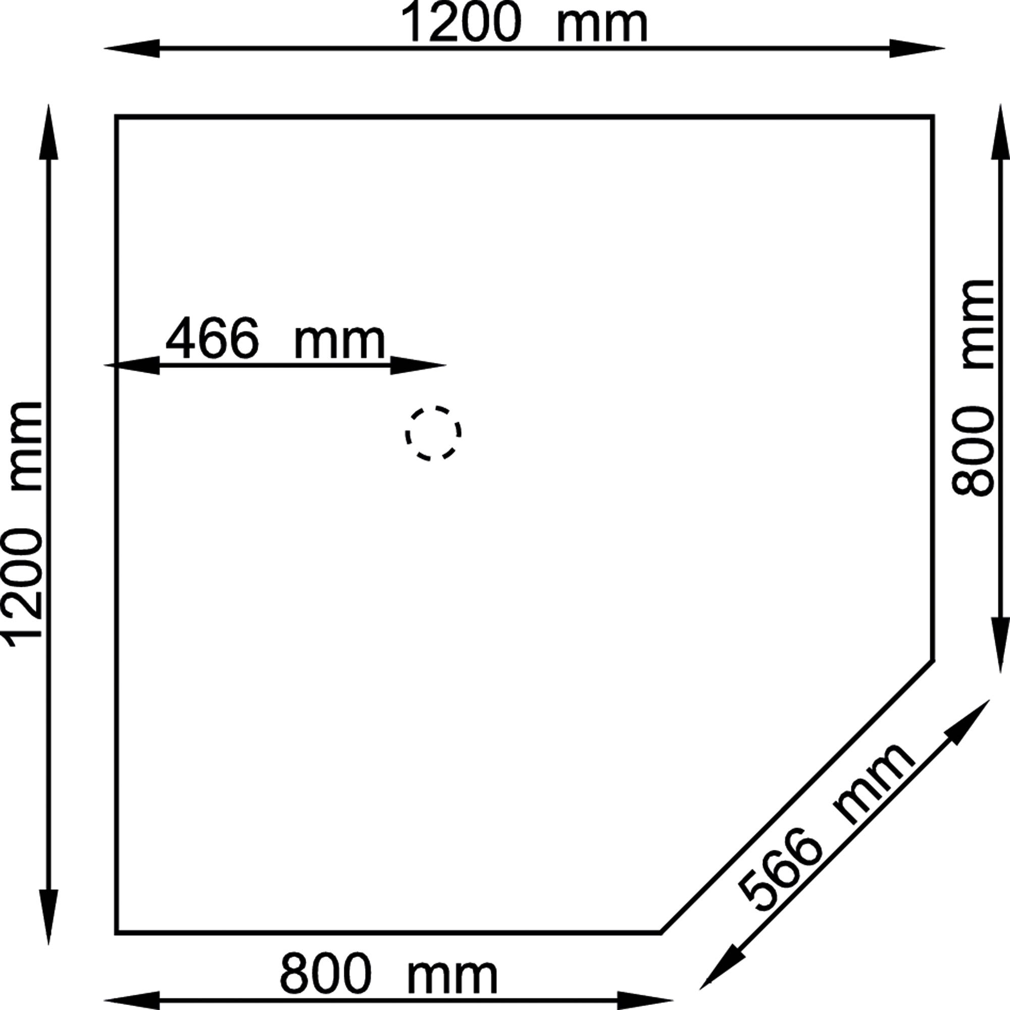 Hammerbacher Verkettungsplatte VHT12/N/S 120x120cm nußbaum