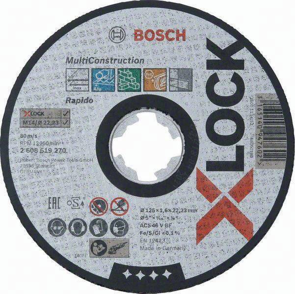 Trennscheibe X-LOCK Multi Material ACS 46 V BF D.125mm Dicke 1,6mm gerade BOSCH