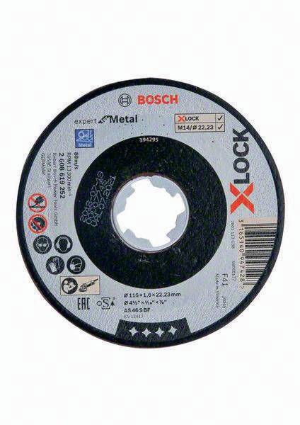 Trennscheibe X-LOCK Expert for Metal AS 46 S BF D.115mm Dicke 1,6mm gerade BOSCH