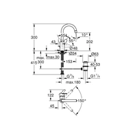 GROHE EH-WTbatt EUROSTYLE C 1/2Zoll L-Size chr GROHE EH-WTbatt EUROSTYLE C 1/2Zoll L-Size chr