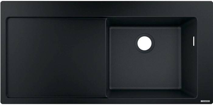 hansgrohe HG Einbauspüle 450 m Abtr. links S514-F450 Graphitschwarz