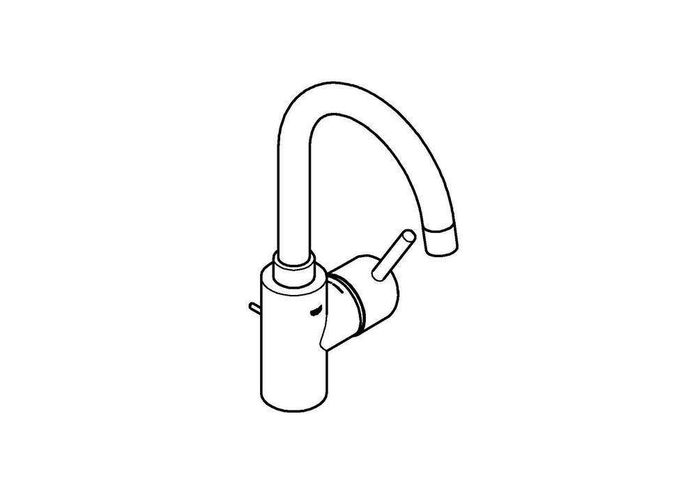 GROHE EH-Waschtischbatterie CONCETTO 1/2Zoll L-Size chr chrom