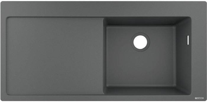 hansgrohe HG Einbauspüle 450 m Abtr. links S514-F450 Steingrau