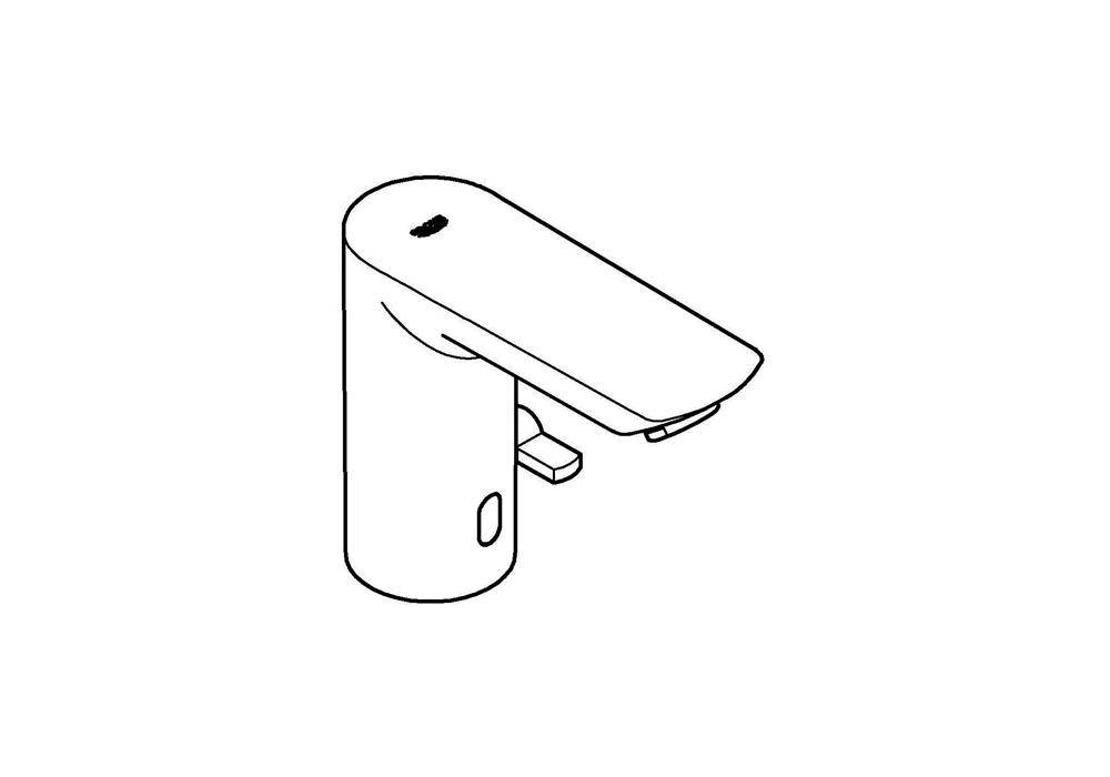 GROHE Infrarot-Elektronik BAU CE 1/2Zoll m Mischung 6 V Batt chr