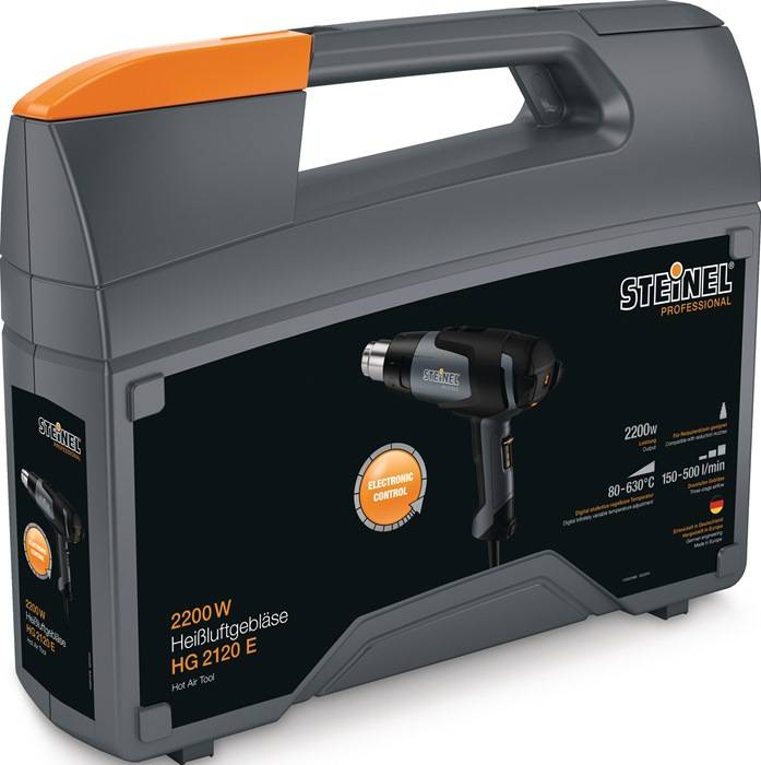 Heißluftgebläse HG 2120 E KF-Set 2200 W 80-630GradC 150/150-300/300-500l/min…