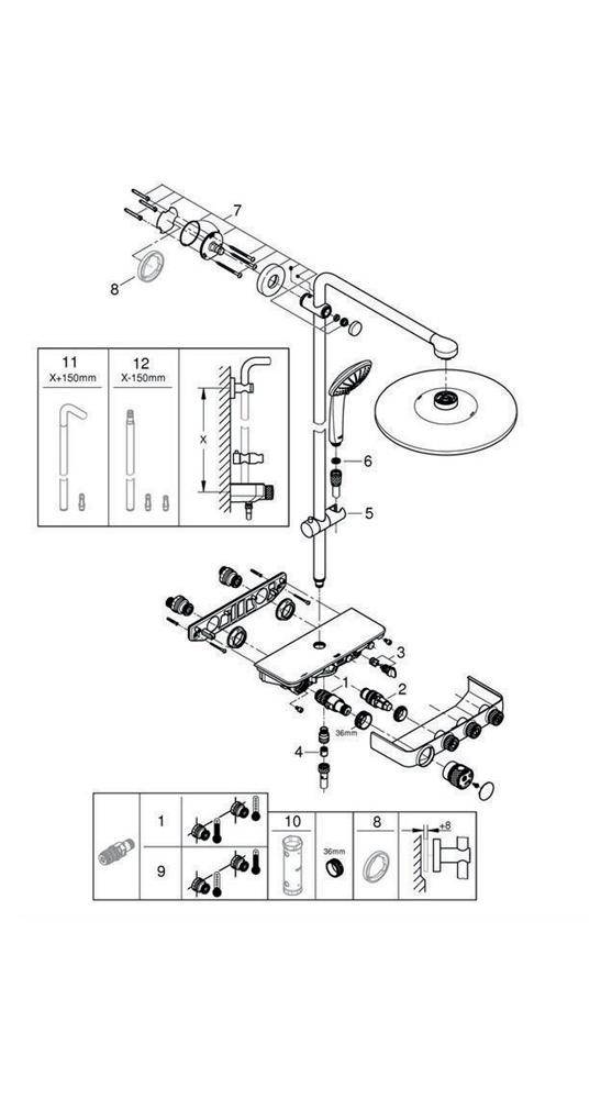 GROHE Duschsystem EUPHORIA SmartControl System 310 Duo m