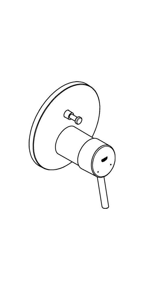 GROHE Einhand-Wannenbatterie CONCETTO chr chrom