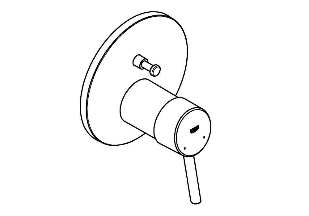 GROHE Einhand-Wannenbatterie CONCETTO chr chrom