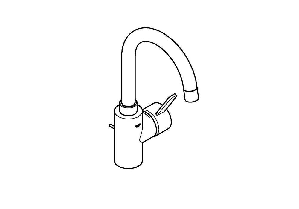 GROHE EH-WTbatt EUROSMART C 1/2Zoll LSize ZAG chrom